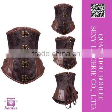 Factory supply new arrival low price Sexy Leather Steampunk Corset