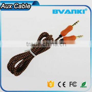 2016 New Premium 100% Test High Quality Car Audio Composite Audio Cable, 3.5mm Stereo Male to Male Audio Aux Cable Free Samples Supplier's Choice photo-3