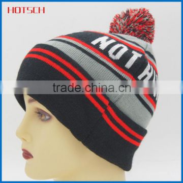 Latest Hot Selling custom beanie hat with top ball