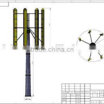 free energy 60kw rotor permanent magnet vertical wind generator