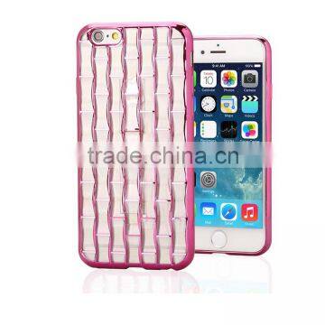 iPefet- Ring Buckles Electroplate Frame TPU Gel mobile phone cover for iPhone 6s
