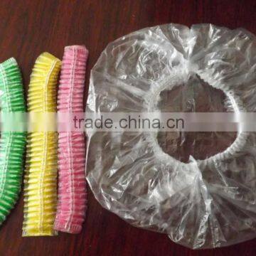 Hotel supplier transparent clip shower cap