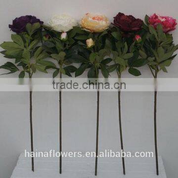 2014 spring peony bouquet wholesale silk flowers artificial China supplier