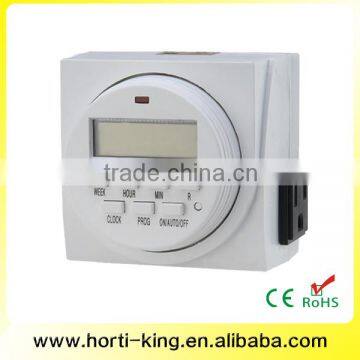 Hydroponic Weekly Dual Outlet Digital Timer Switch