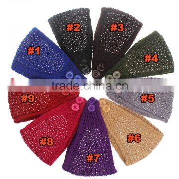 Fashion Winter Knit Rhinestone Girls Headband