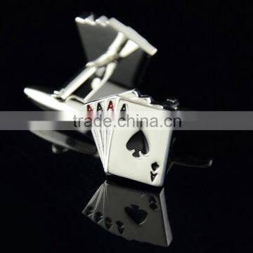 4A poker style cufflinks male anchor shirt cuff links 4A Cards Design Fashion for men's Jewelry Gift cufflink