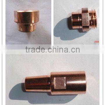 Fixed point electrode in spot welding