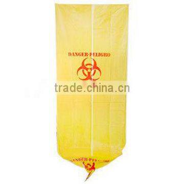 Hazardous Yellow Medical Waste Bags with 44 Gallons