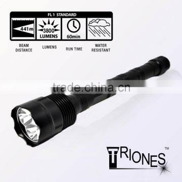 (160020) Promotional aluminum alloy rechargeable led strong light flashlight