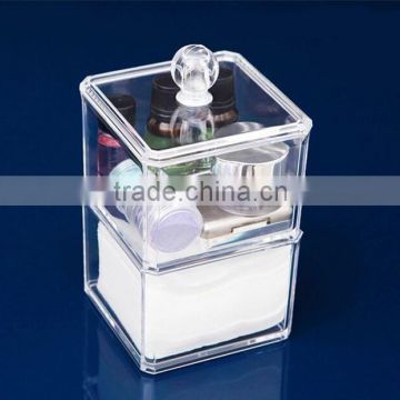 Professional Custom Acrylic Makeup Organizer Clear Cosmetic Case Wholesale jewelry Display Case