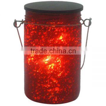 china alibaba chirstmas home decorative red glass mason jars