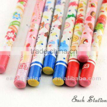 7"high-grade HB wooden heat transfer Pencil with tips