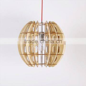 LED Pendant Light JK-8005B-35 Modern Wooden Shade Pendant Light for Indoor photo-3