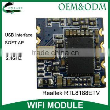 low cost wifi chip price realtek 8188etv usb wireless module