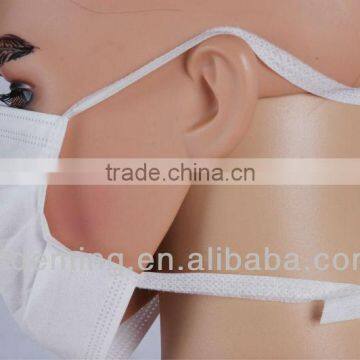 Disposable 3ply medical Face Mask with tie in FDA,CE,ISO13485 Standard