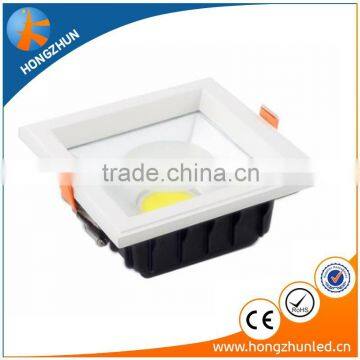 high power cob 12w square dimmable led downlight