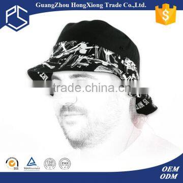 Cool screen printed brim black custom bucket hats bulk
