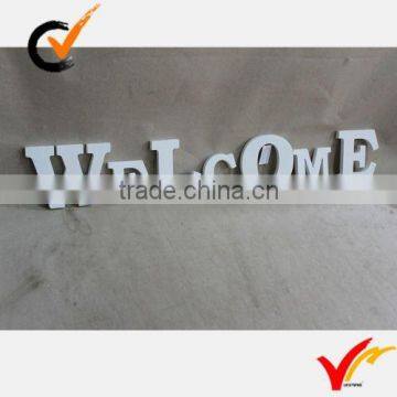 Antique wooden letters-WELCOME