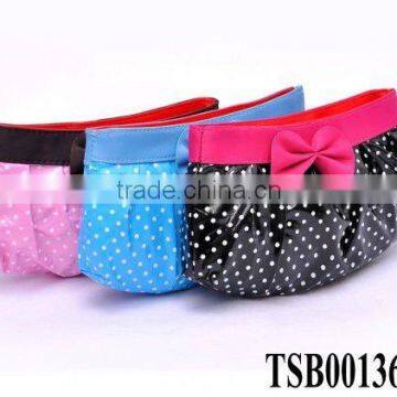 hot sale women promotion cosmetic bag polka dot