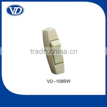 Plastic small push button switch VD-108BW