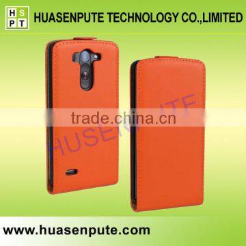 Express Vertical Flip Genuine Leather Case For LG G3 Beat photo-2