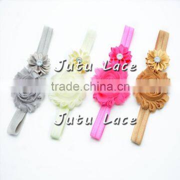 Purple/pink/black Baby Headwrap- Kids Hair Accessories- Chic Elastic Hair Band photo-2