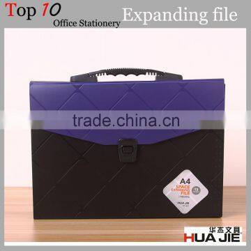 Wallet shape and 13 pockets a4 expanding file folder with handle