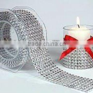 Wedding Decoration Diamond Mesh Rhinestone Ribbon Crystal Wrap