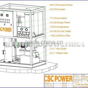 CSCPOWER High Quality 1T/day Ice Maker Machine 1000kg photo-2