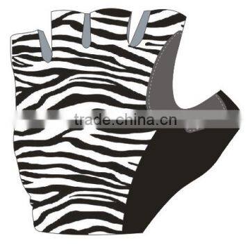 cycling glove/non-slip bicycle glove/pro bike glove men half finger pro team girl sexy image Statue of Sexy zebra Grain