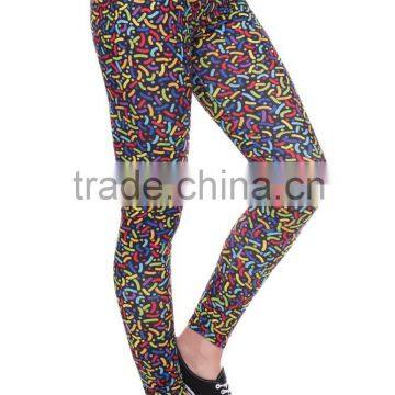 Factory Hot Sale 3D Full Print Polyester Sport Fitness Leggings for Women