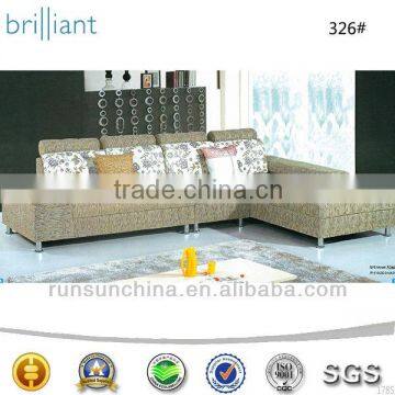 Simple Yellow Living Room Furniture Sofa (326#)