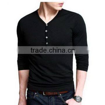 Contemporary hotsell fashion v neck printing men's t-shirt