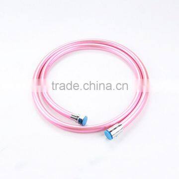 Pink PVC Plumbing 150CM Shower Tube with Brass Nut, X18015P