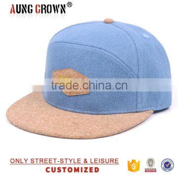 blank denim snapback/plain denim snapback/plain denim caps