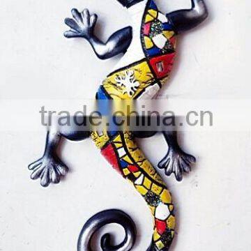 Promotion Wholesale Polyresin Souvenir Lizard Wall Hanging