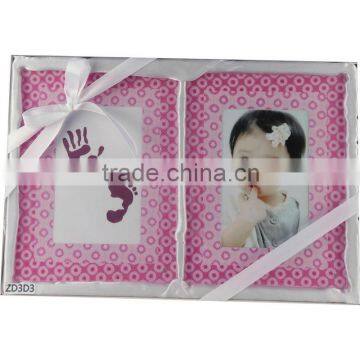 3D baby gift sets with two frame for girl ZD3D3