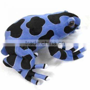 Newest design 16 inch blue plush tree frog soft toy