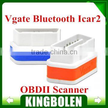 2015 Original Vgate Bluetooth iCar 2 OBDII ELM327 iCar2 wifi vgate OBD diagnostic interface for IOS iPhone iPad Android 8 colors