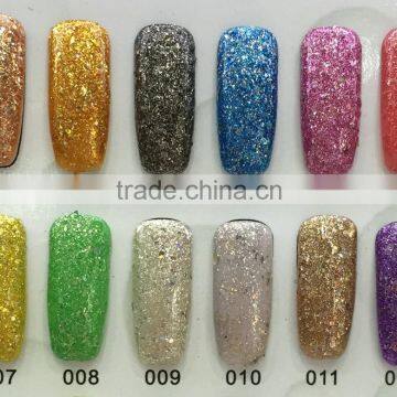 2015 new shining glitter gel nail design soak off nail art honey girl gel nail art kit