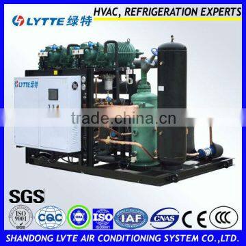 JZBBLGF Series Low Temperature Air Cooled Screw Compressor Racks for Freezer Room Storage