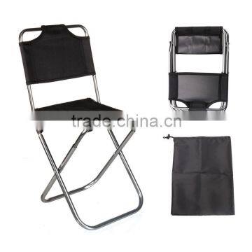 Best Promotion Black Aluminum Folding Portable Stool Chair Fishing Chairs Bag Outdoor Travel Fishing Equipment