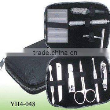 Professional 10pcs shaving kit and manicure set