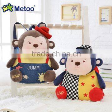 wholesale metoo cartoon backpack/plush kids backpack/cute and high quality backpack bag for children