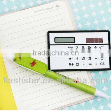 New Design Creative Mini Promotional Solar card Calculator