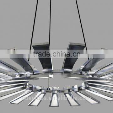 Trapezoidal LED Edge-lit Large Chandelier With Up and Down 30 Lighting Fixture photo-4