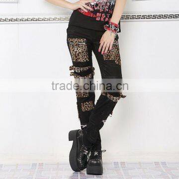 PUNK VISUAL KEI SLIM LOOK MUMMY PANTS Leopard 71174 S-XL