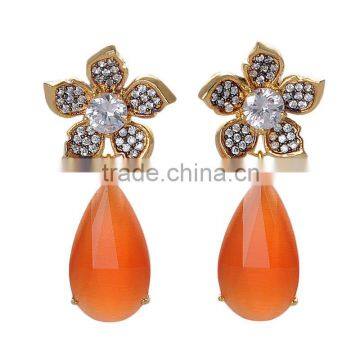 Latest Design Fancy Colorful CZ Stud Earrings ER-640-880 (2)