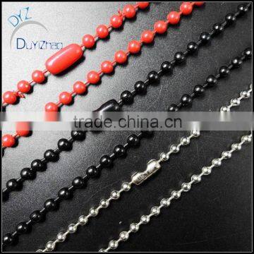 latest fashion hip hop metal bead chains necklace