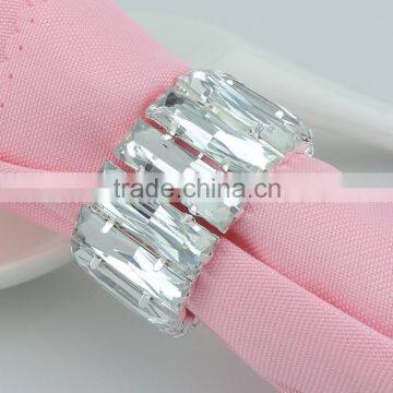Eco-Friendly Feature and Brass Metal Type big crystal napkin rings